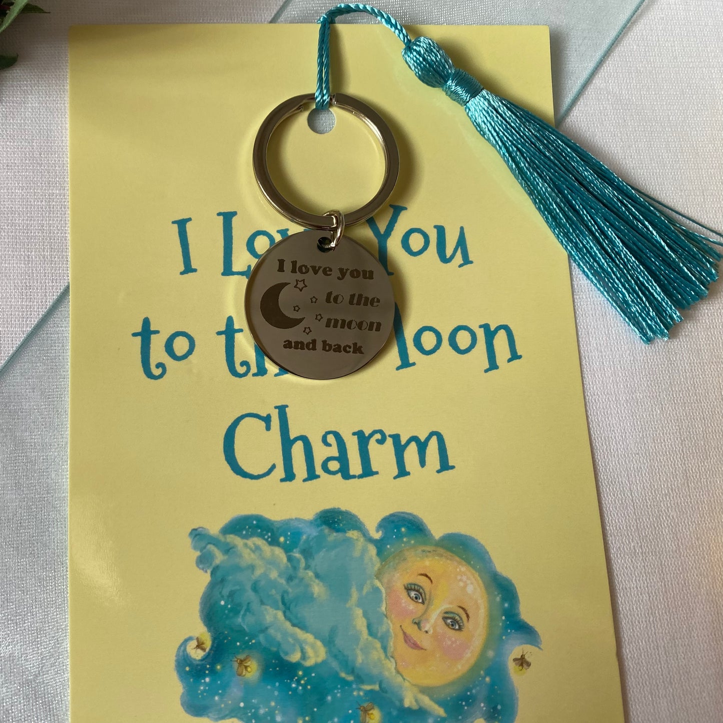 I Love You to the Moon and Back // Large Charm